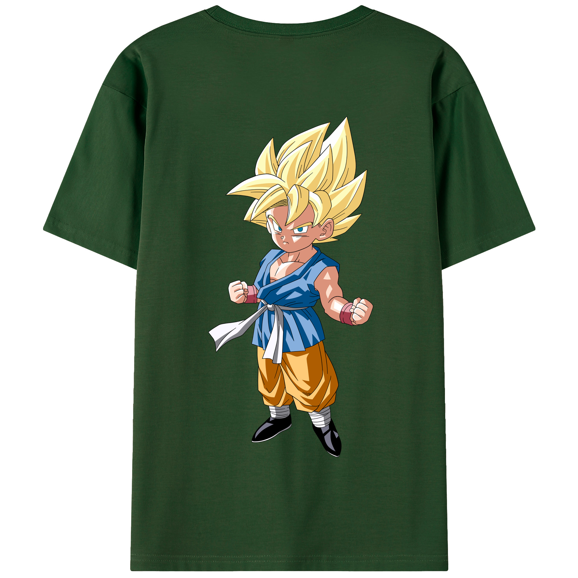 （画像用） ドラゴンボール 孫 悟飯（そんごはん）DRAGON BALL Son Gohan 綿100％半袖Tシャツ（背面プリント）